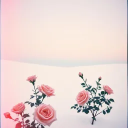 Rose in the Snow