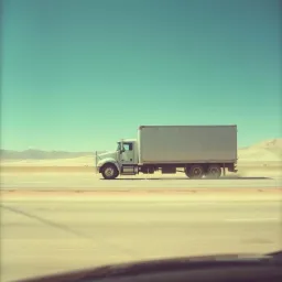La route en camion