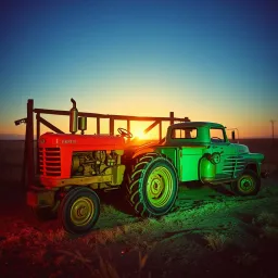 Green Paint & Neon Lights