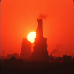 Black sun rising