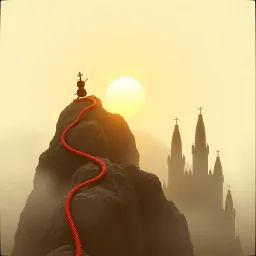 Hang on to my rope to climb the mountain