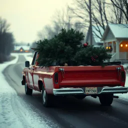 Hauling Christmas trees