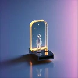Star Behind Glass