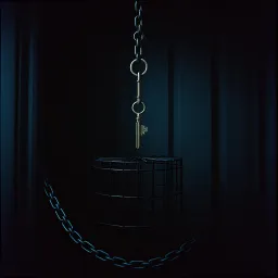 In a cage with a key