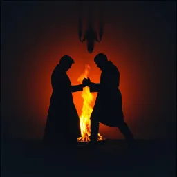 Two Shadows, One Flame