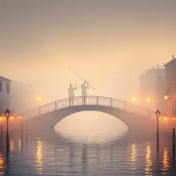 We walk on the Bridge of Sighs in Venice