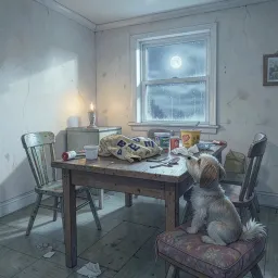 Misty at the Door