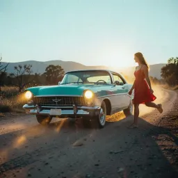 Whiskey and a dirt road