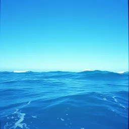 Der Himmel leuchtet hellblau