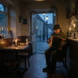 Într o cafenea