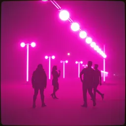 in the glow