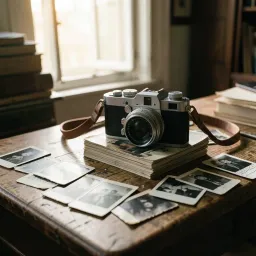 Black and white Polaroids