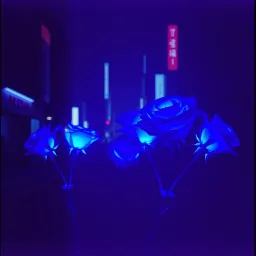 Blue Electric Roses