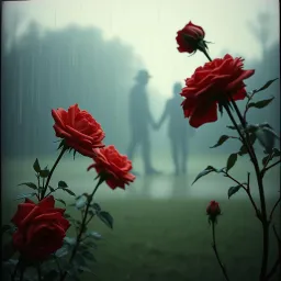 Roses in the Rain