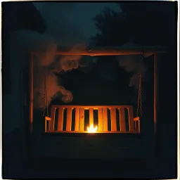 On the porch