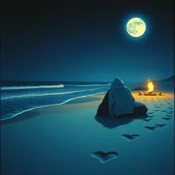 Soothing Night by the Beach