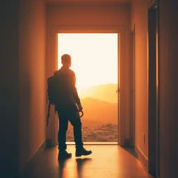 Close the door