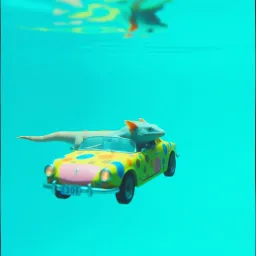 Axolotl dans l'eau 