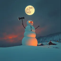 The Killer Snowman's Fall