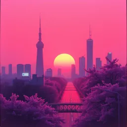 Tokyo sunset