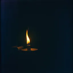 Flamme dans l'Obscurité