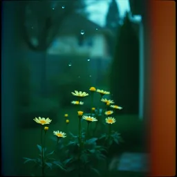 Rain in the backyard