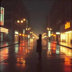 City lights, and back streets.