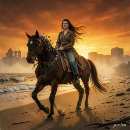Yuval and her horse