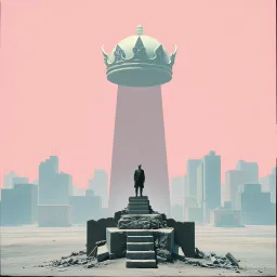 Up on a pedestal