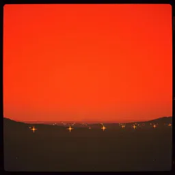 Crimson sky