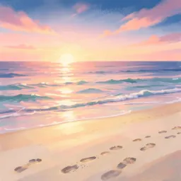 Sunset at the Ocean