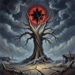 The black star descends
