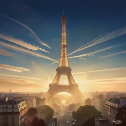 Sky blue benz and Paris call