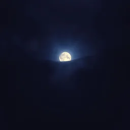 The moon is gone
