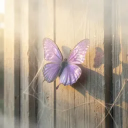 Butterfly after the storm
