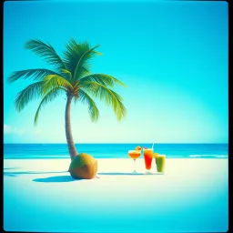 By the coconut tree