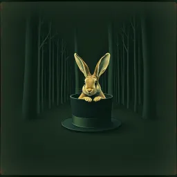 A girl with a rabbit
