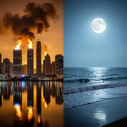 Same sky different fires
