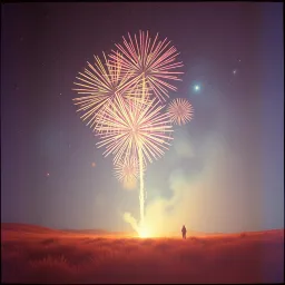 Fairy firework space people are coming... That's awesome.