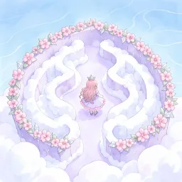 เขาวงกตสีชมพูอ่อน (Light Pink Labyrinth)