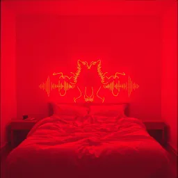 Animals in the bed