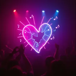 Broken Glowstick Heart