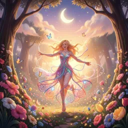 Dancing Shadows in the Enchanted Forest