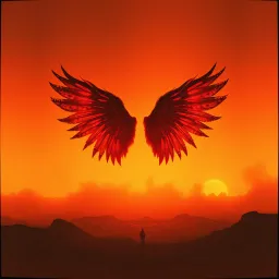 Burnt angel wings