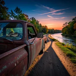 Kids on a river