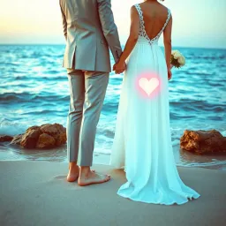 Coral Blue Ocean Love