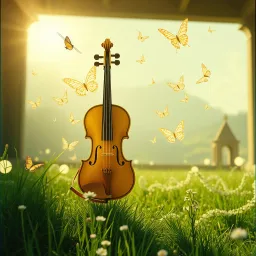 A thousand butterflies danced in the May sunlight