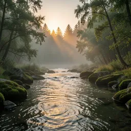 Moss on a stream (Inspired by Deven)