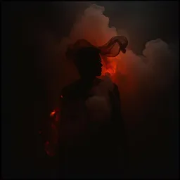 Woman in black