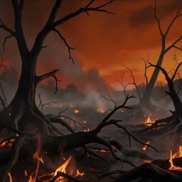 Burning fire of hell words written by vivian hubble